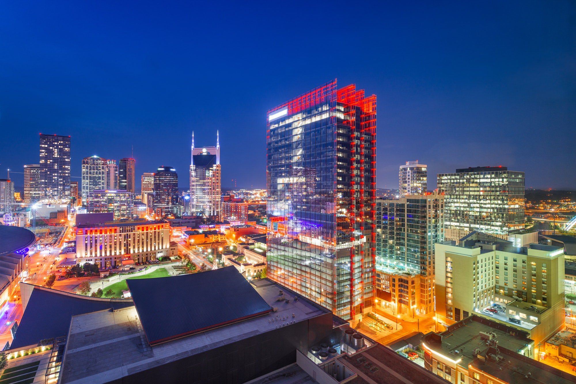 Nashville, Tennessee, USA Downtown Cityscape